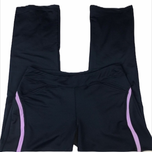 Nike FitDry Running Yoga Pants 3 Pockets Navy - Picture 3 of 7